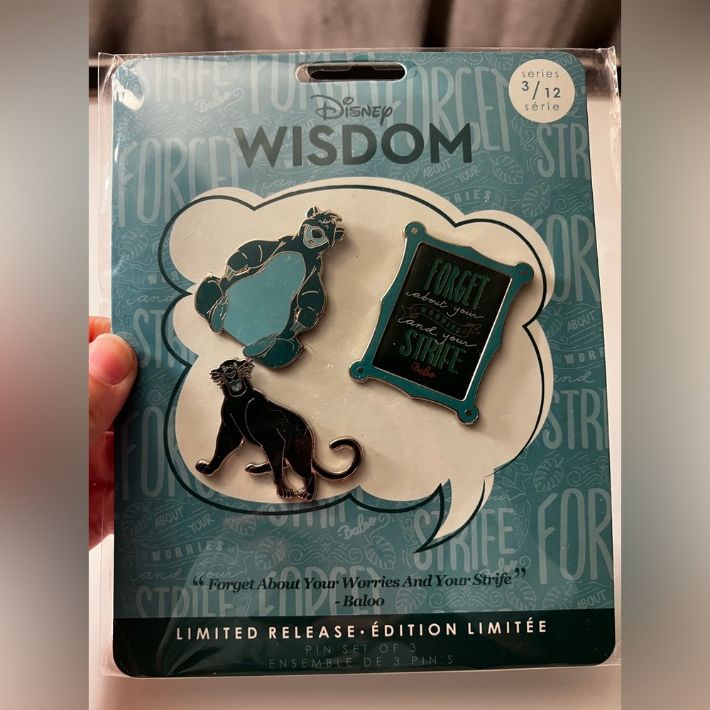 Disney Wisdom Jungle Book Pin Set 3/12